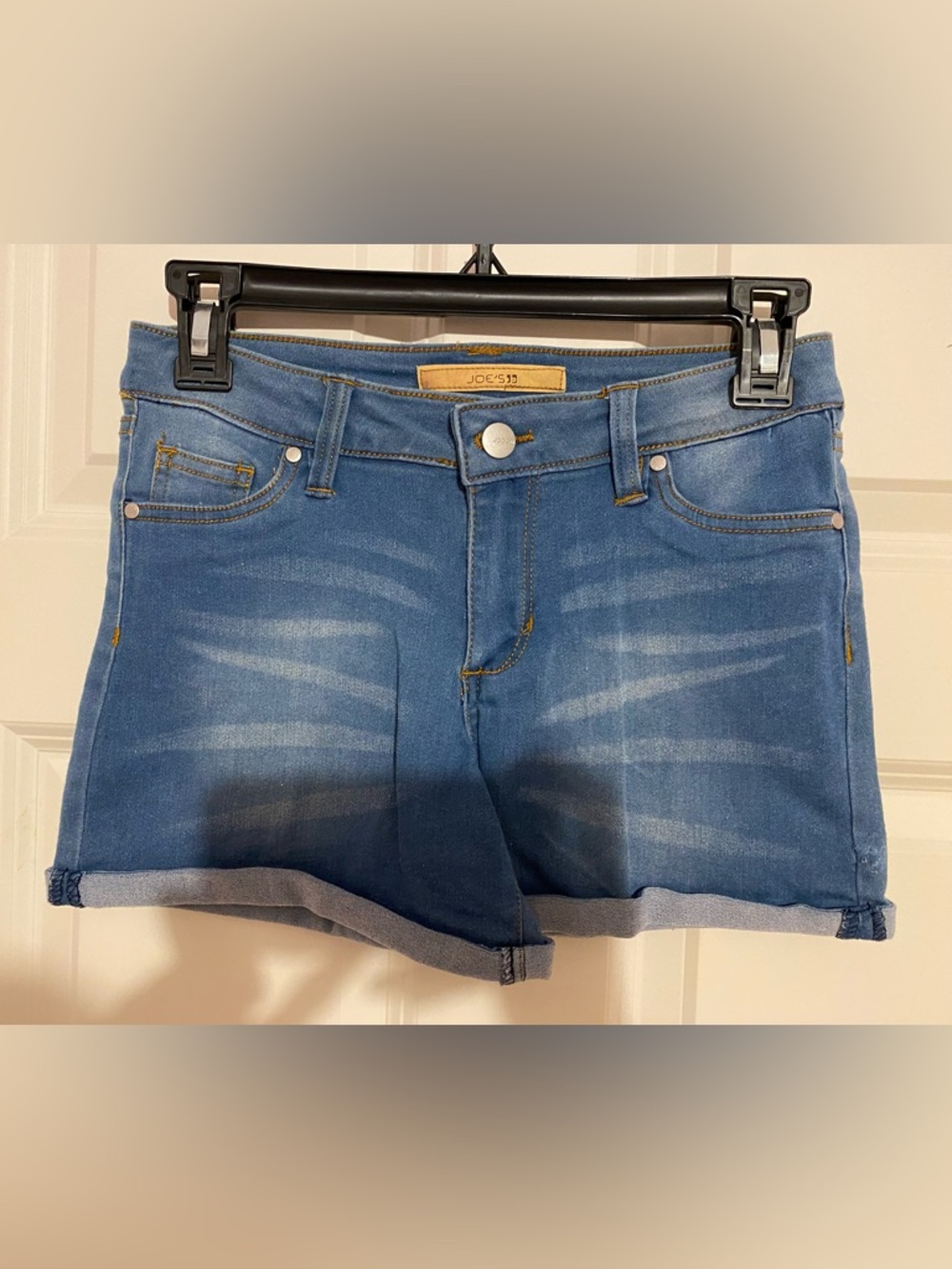 Joe's 'The Kaylee Short' mid rise blue denim jean shorts, childrens size 16